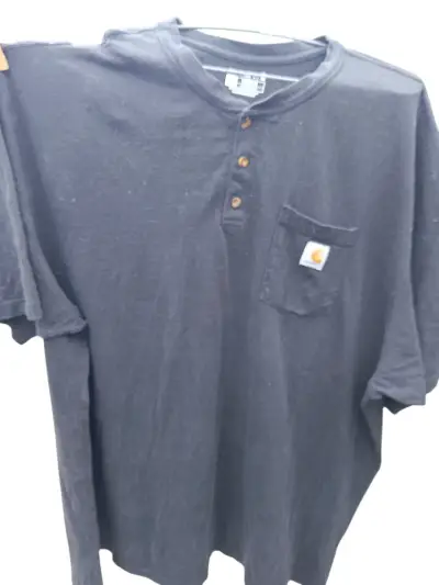 Polera negra Carhartt de algodón 4XL - miniatura 1