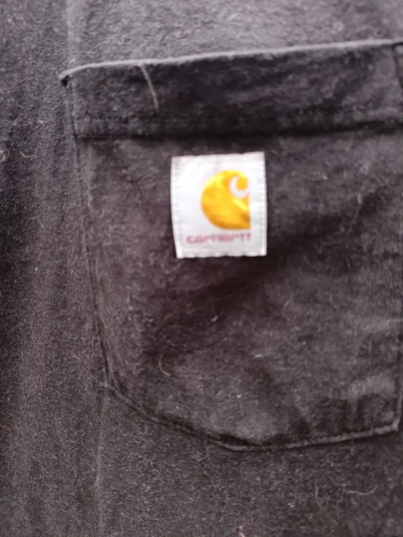 Polera negra Carhartt de algodón 4XL - 3