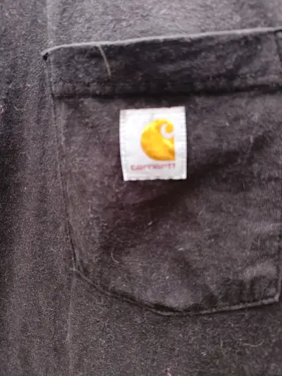 Polera negra Carhartt de algodón 4XL - miniatura 3