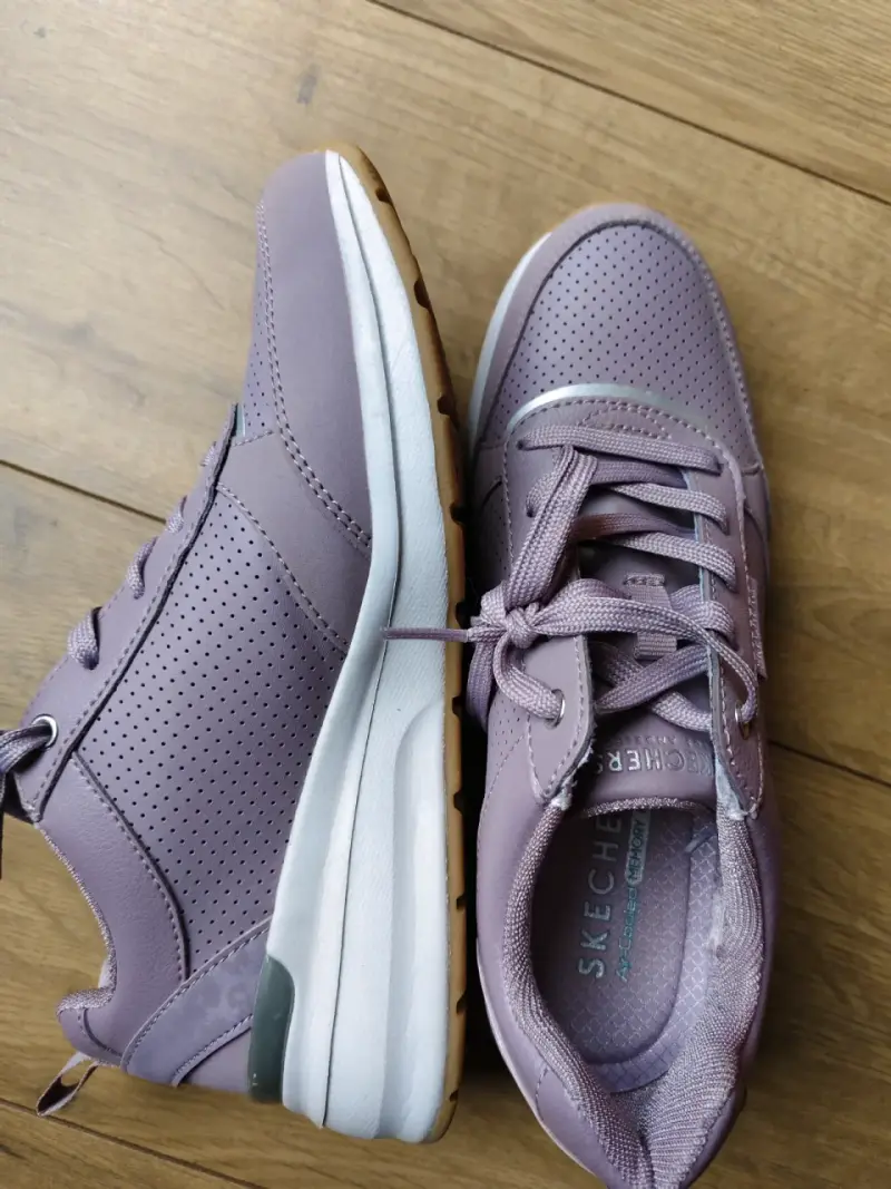 Zapatillas deportivas lilas Skechers para mujer - 4