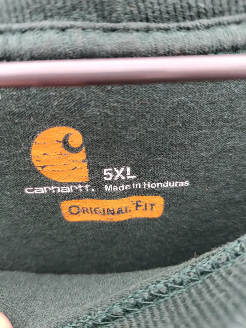 Polera Carhartt 5 XL verde con bolsillo - 3