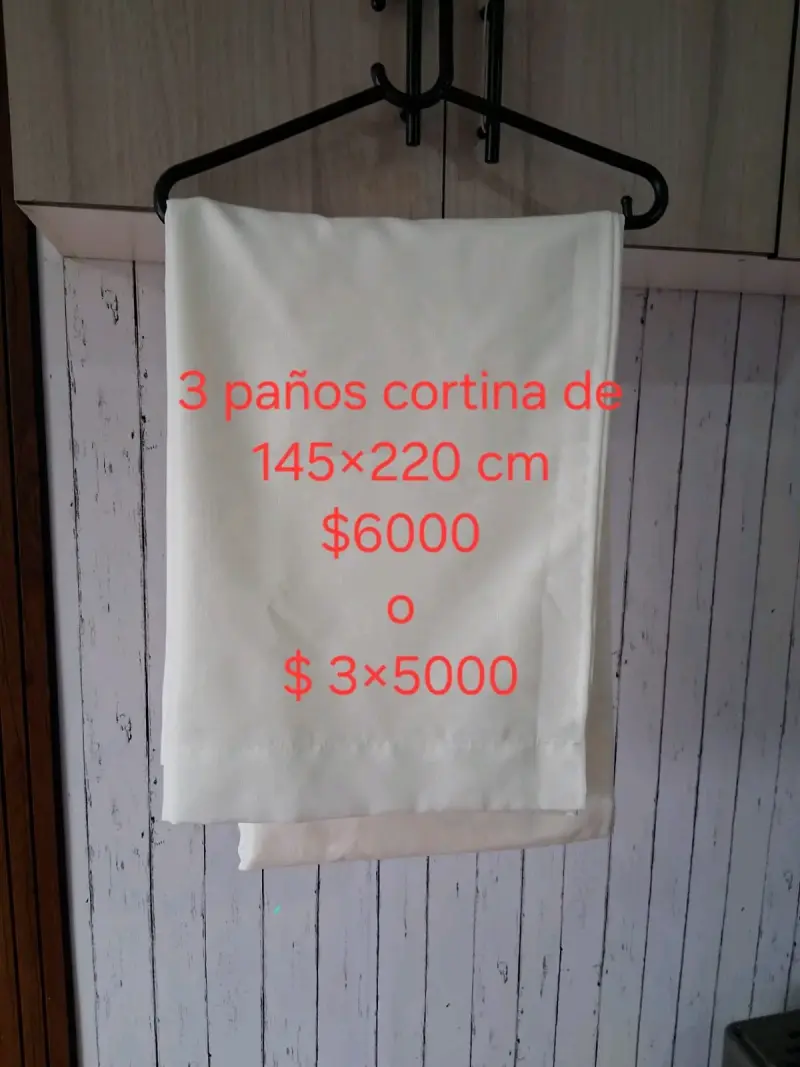 Cortinas gruesas de tela blanca 130x220 cm - 2