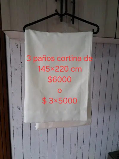 Cortinas gruesas de tela blanca 130x220 cm - miniatura 2