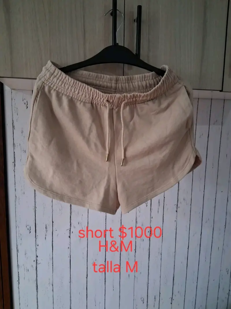 Shorts beige H&M talla M