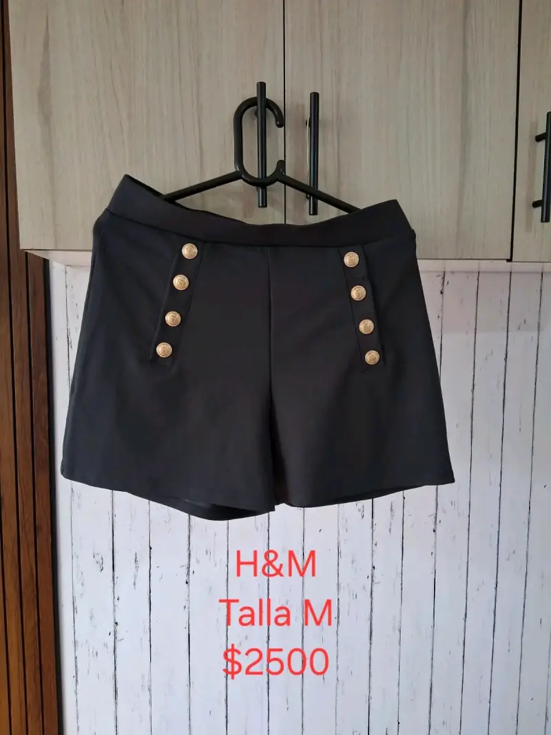 Shorts beige H&M talla M - 3