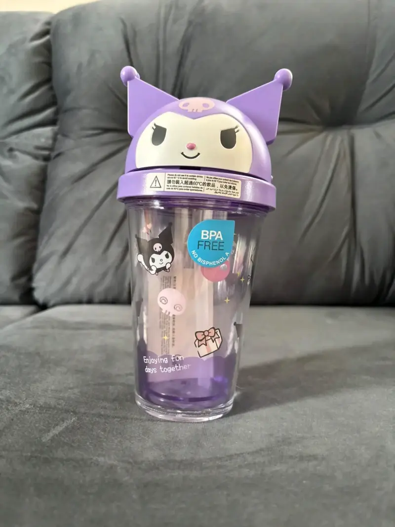 Vaso infantil con tapa Kuromi BPA Free
