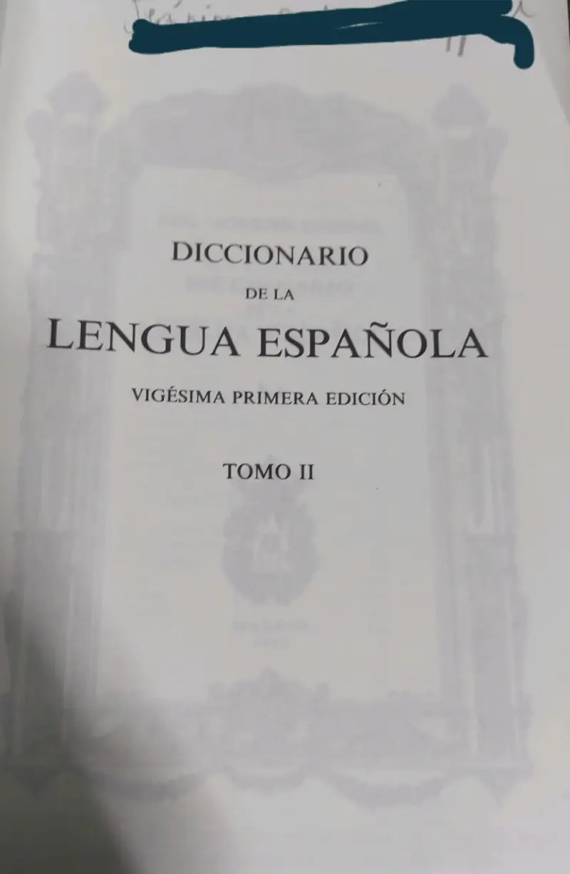Diccionario de la Lengua Española RAE Tomo II - 3