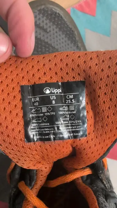 Botas de senderismo Uppi Force Ward gris y naranjas - miniatura 2
