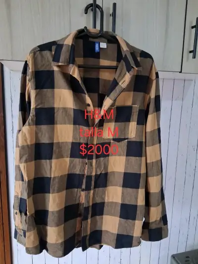 Camisa a cuadros H&M talla M - miniatura 1
