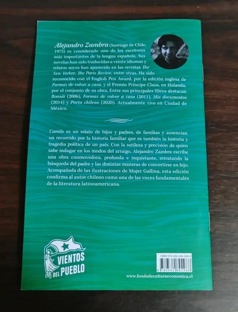Libro 'Camilo' de Alejandro Zambra - 2