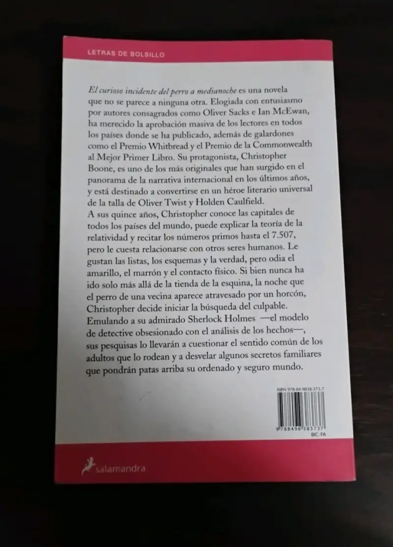 Libro El Curioso Incidente Del Perro A Medianoche - 2