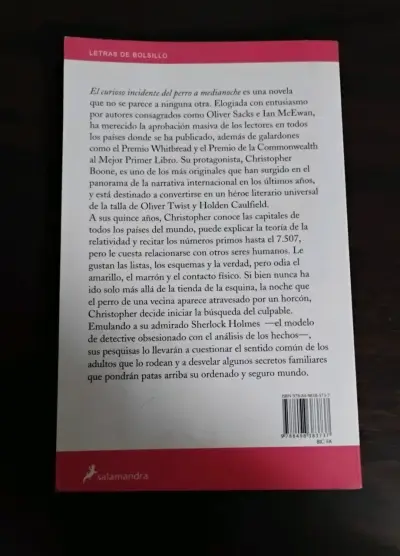 Libro El Curioso Incidente Del Perro A Medianoche - miniatura 2