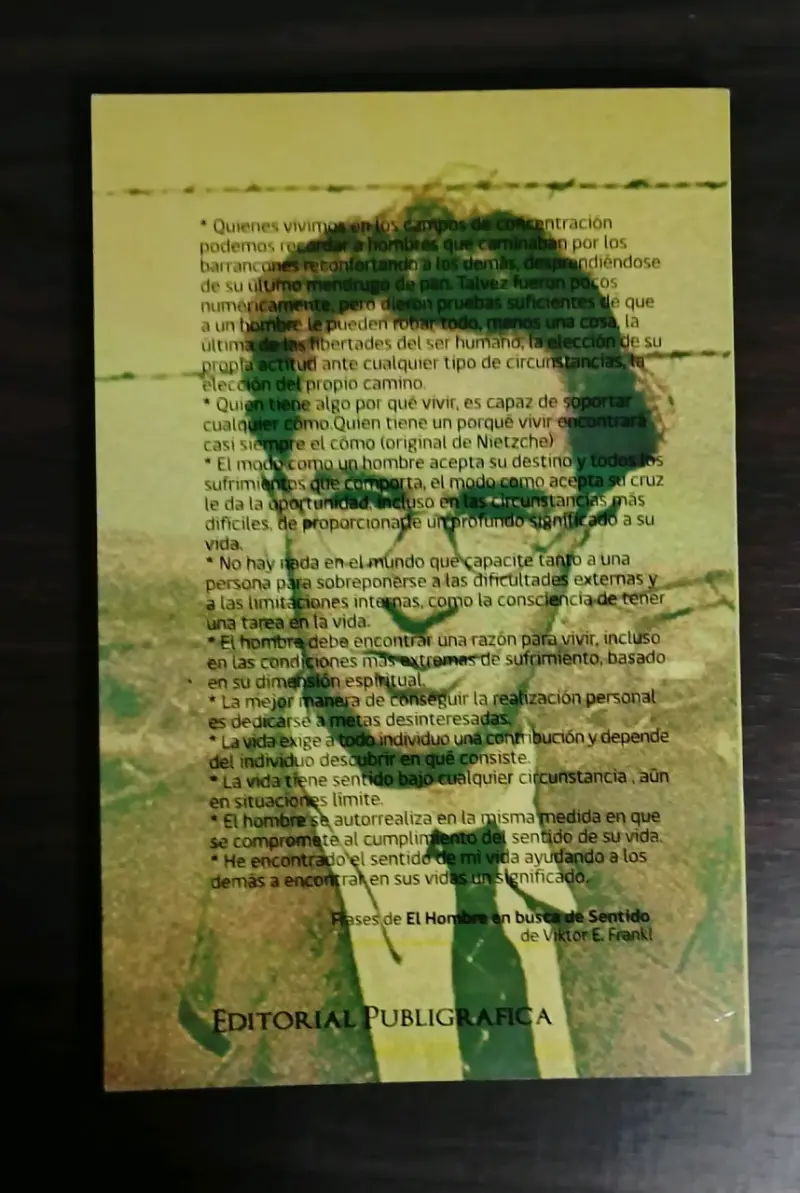 Libro El Hombre en Busca de Sentido - 2