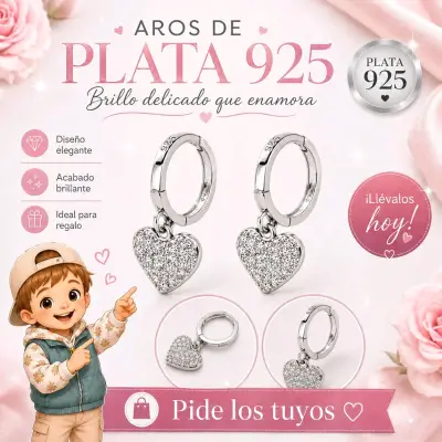 Aros de Plata 925 con Diseño Elegante - miniatura 3