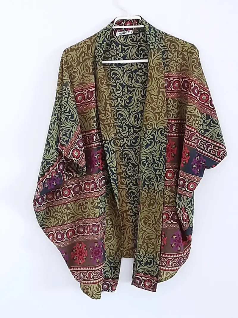Kimono estampado multicolor estilo bohemio