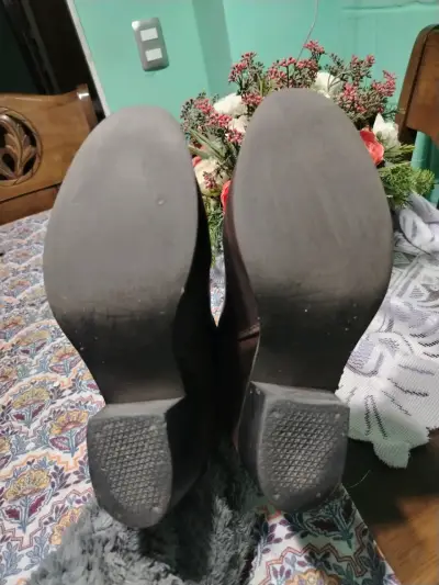 Botines Vía Uno de cuero marrón con tachas - miniatura 6