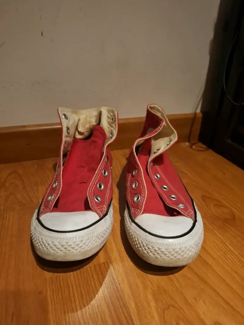 Zapatillas rojas de lona Converse All Star - 1