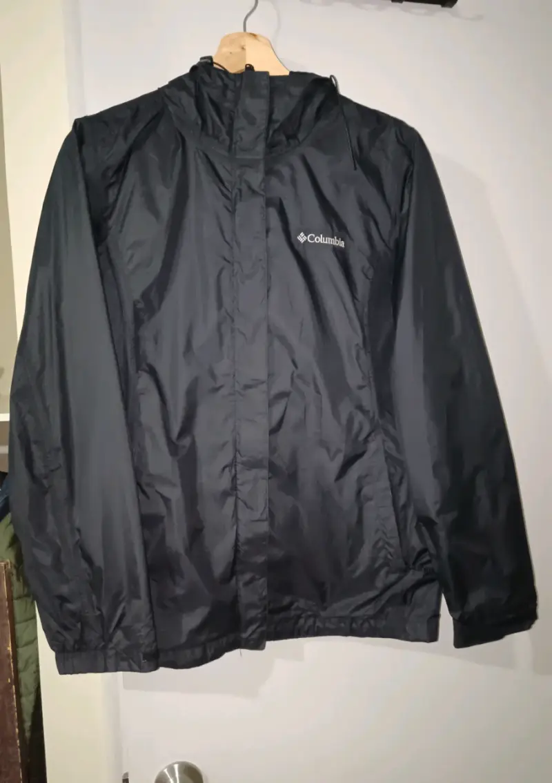 Chaqueta impermeable negra Columbia para hombre - 1