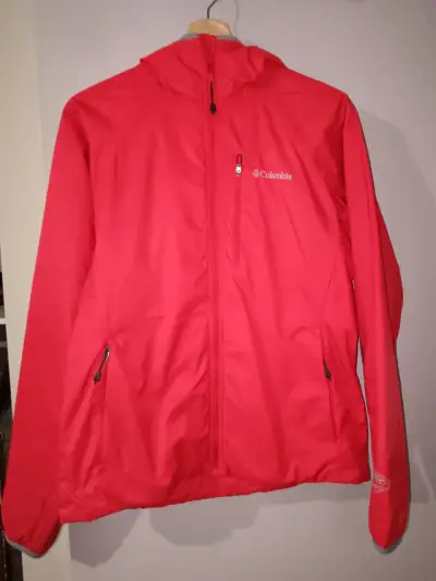 Chaqueta impermeable roja Columbia para hombre - miniatura 1