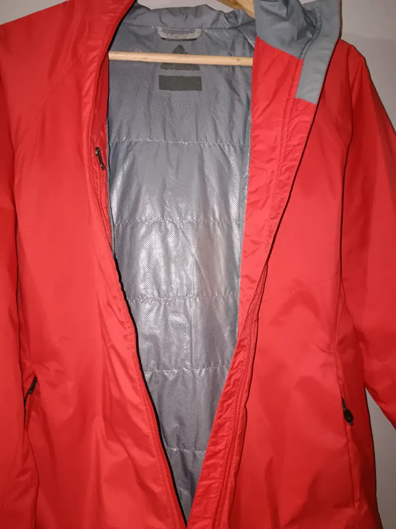 Chaqueta impermeable roja Columbia para hombre - 3