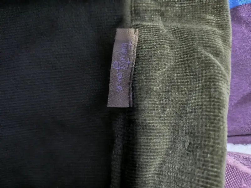 Chaqueta de pana verde musgo con botones - 4