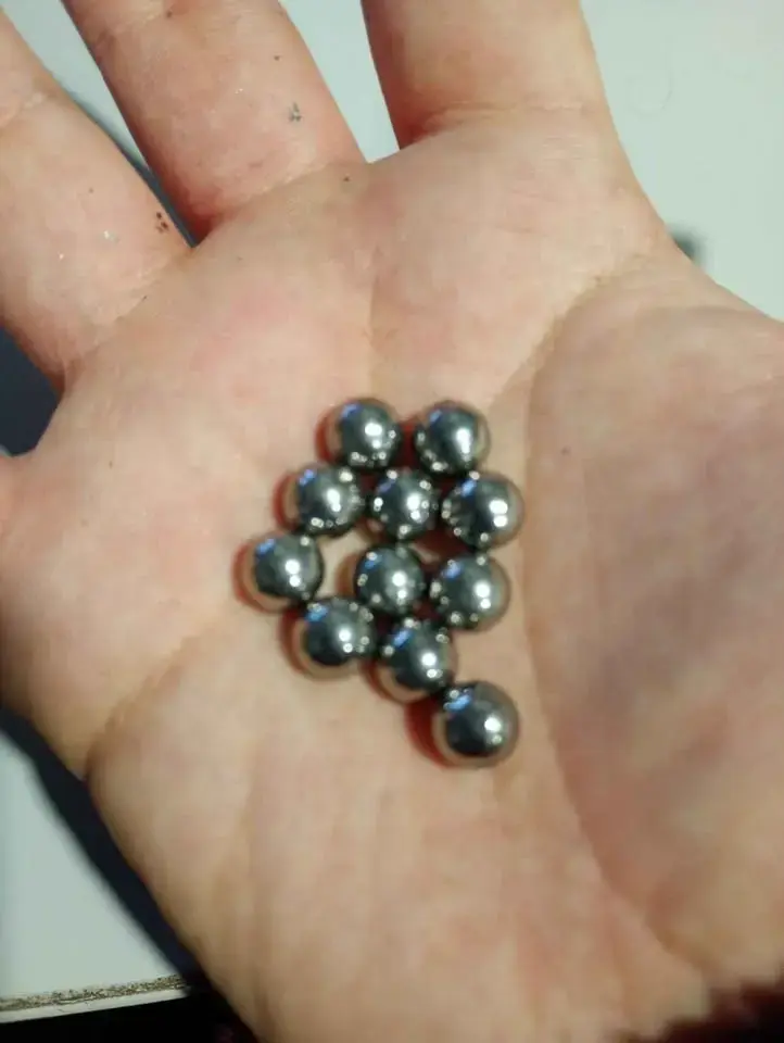 100 bolas acero 8mm honda/resortera/otros - 2