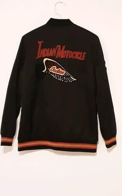Chaqueta negra estilo bomber con bordados - miniatura 2