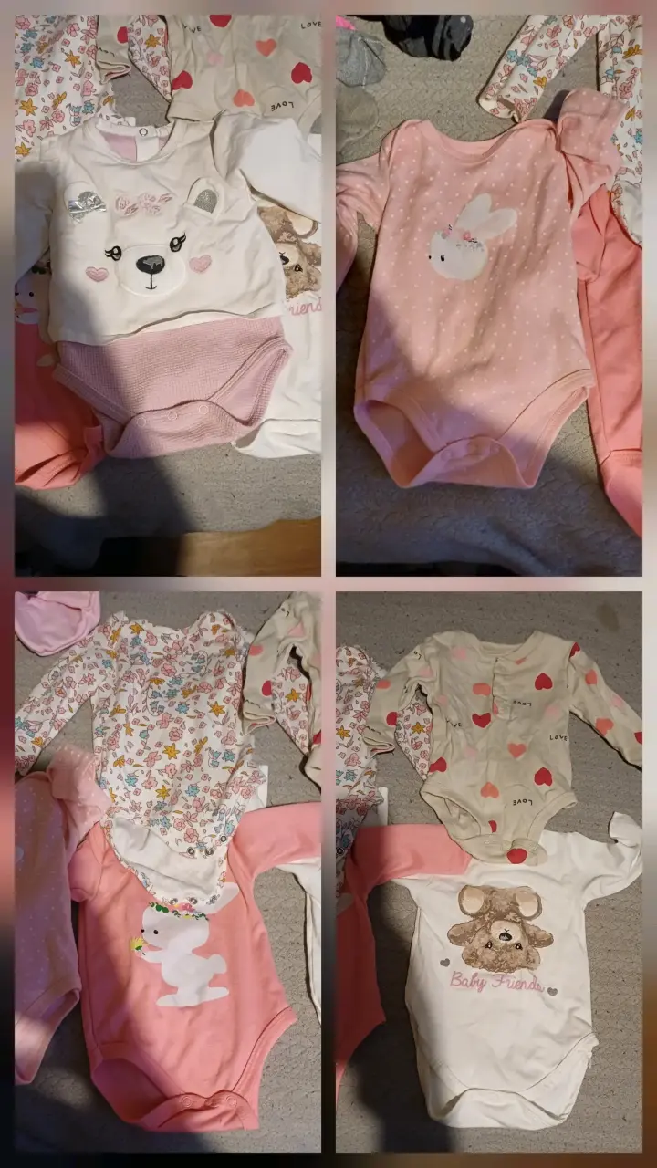 Set de bodies para bebé con diseños de animales