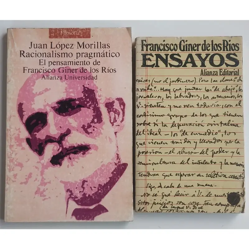 Lote de libros de filosofía de Francisco Giner de los Ríos - 1