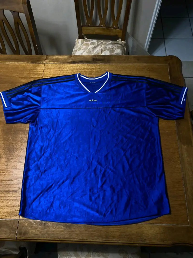 Polera adidas vintage color azul 2XL - 6