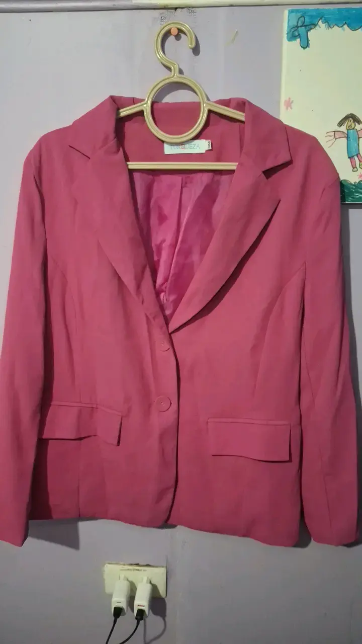 Blazer rosa mujer elegante - 1