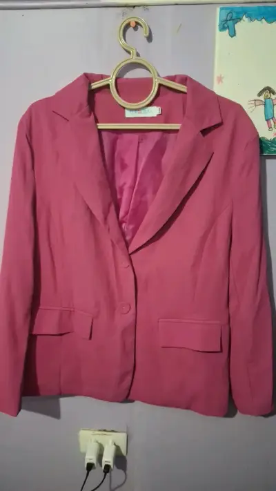 Blazer rosa mujer elegante - miniatura 1