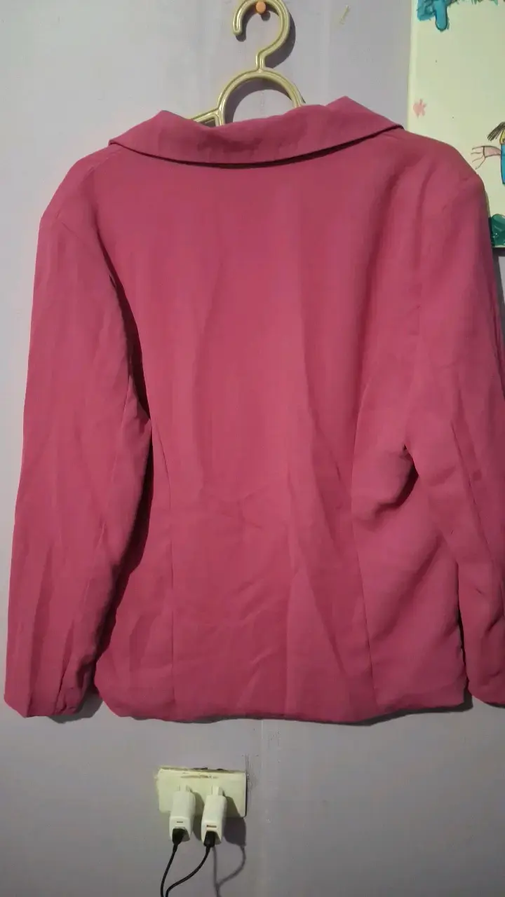 Blazer rosa mujer elegante - 2