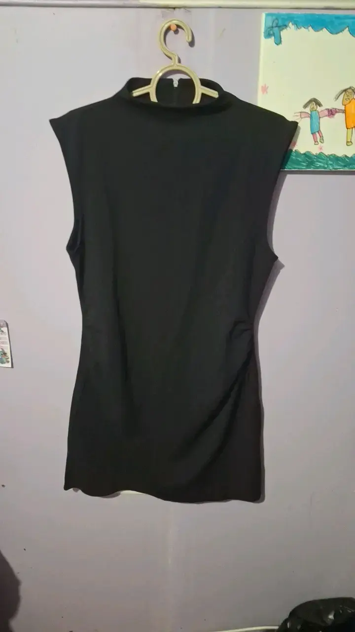 Vestido negro sin mangas talla M-L - 1