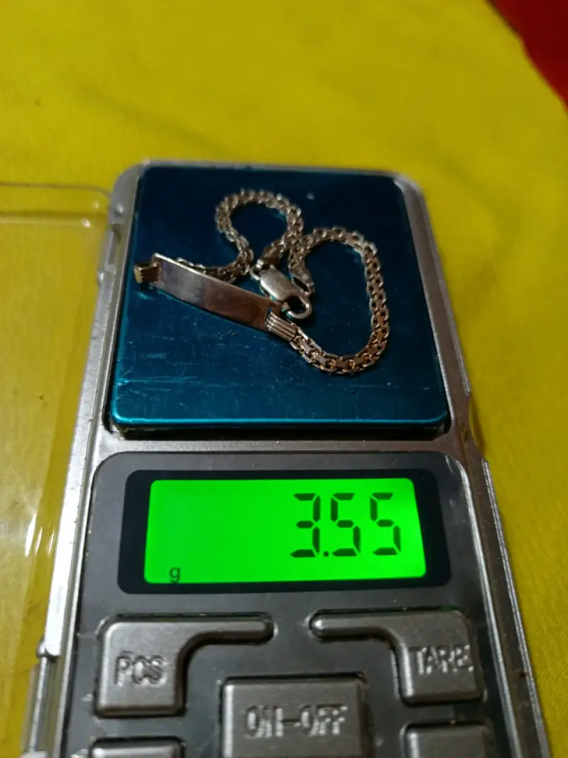 Pulsera de plata con placa grabable - 2