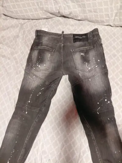 Jeans negros semi nuevos Dsquared2 para hombre - miniatura 12