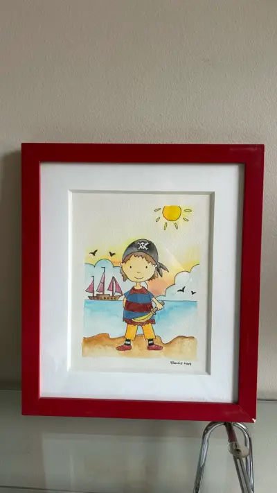 Cuadros infantiles de piratas enmarcados - miniatura 1