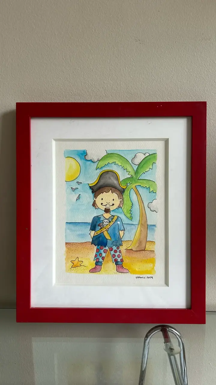 Cuadros infantiles de piratas enmarcados - 3