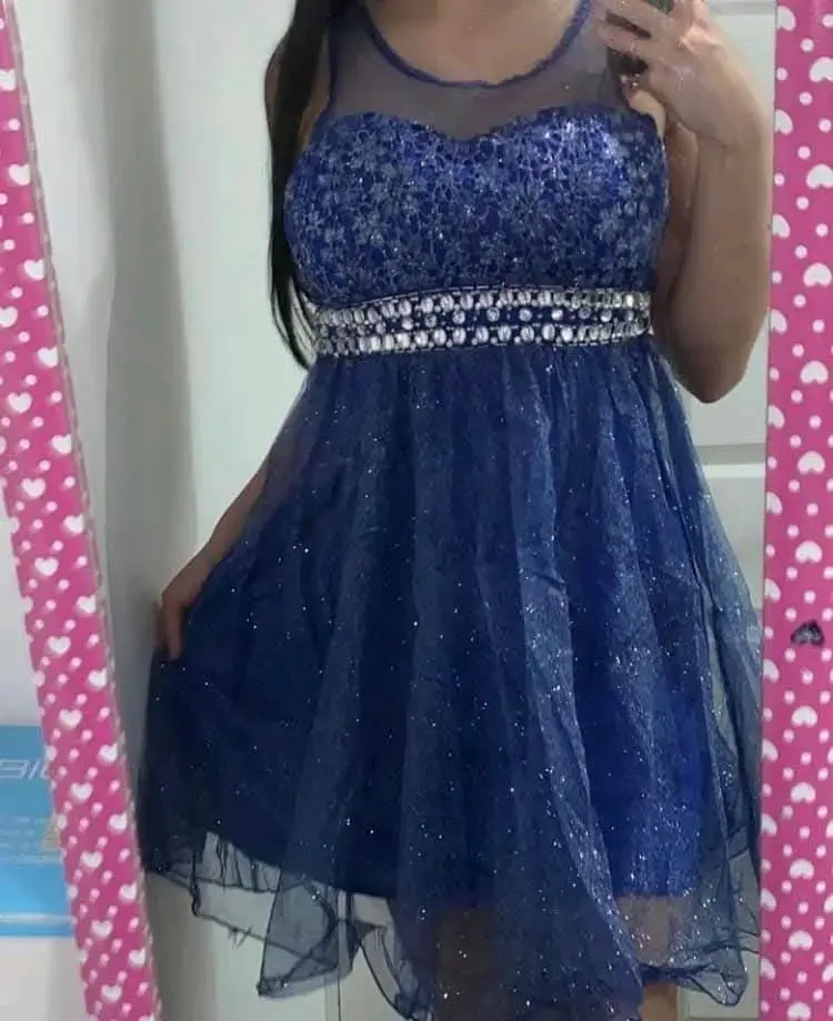 Vestido de fiesta corto con lentejuelas - 2