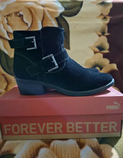 Botines negros de gamuza palizzio - miniatura 3