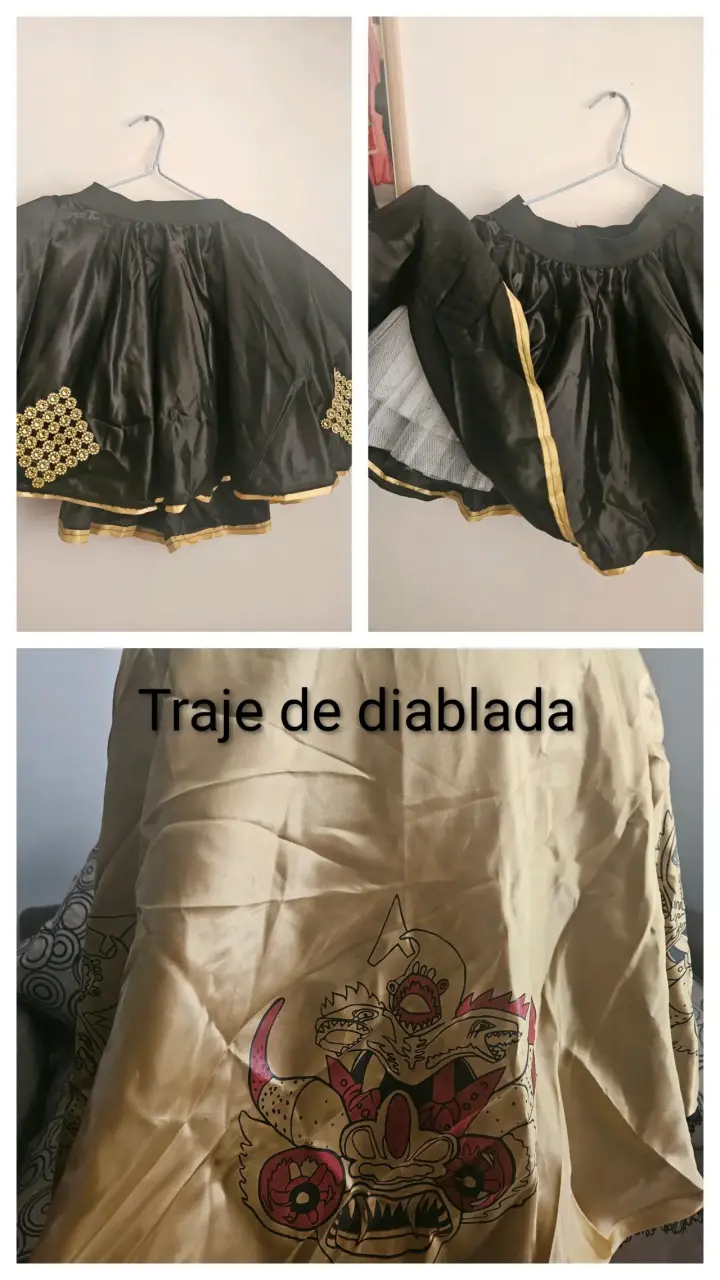 Chaqueta de cuero negra talla M - 6