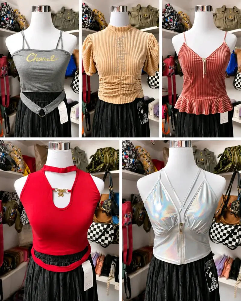 Conjunto de tops variados para mujer