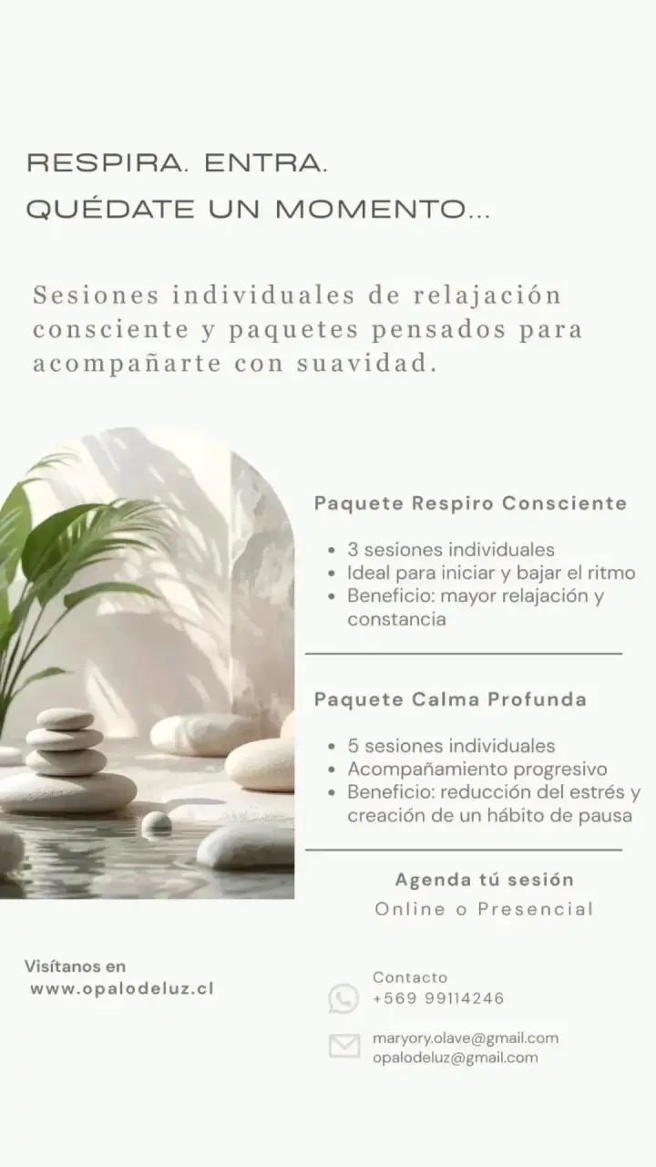 Sesiones de Relajación Consciente y Paquetes de Bienestar