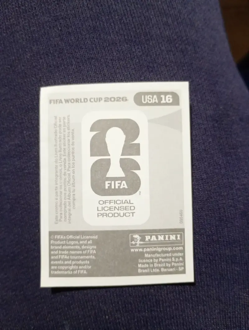 Lámina Panini Mundial FIFA 2026 Christian Pulisic - 2
