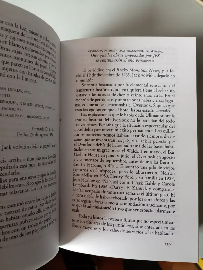 Libro 'El Resplandor' de Stephen King - 2