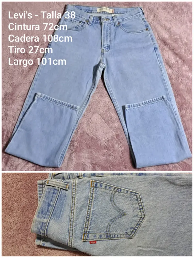 Jeans Levi's Talla 38 Azul Claro