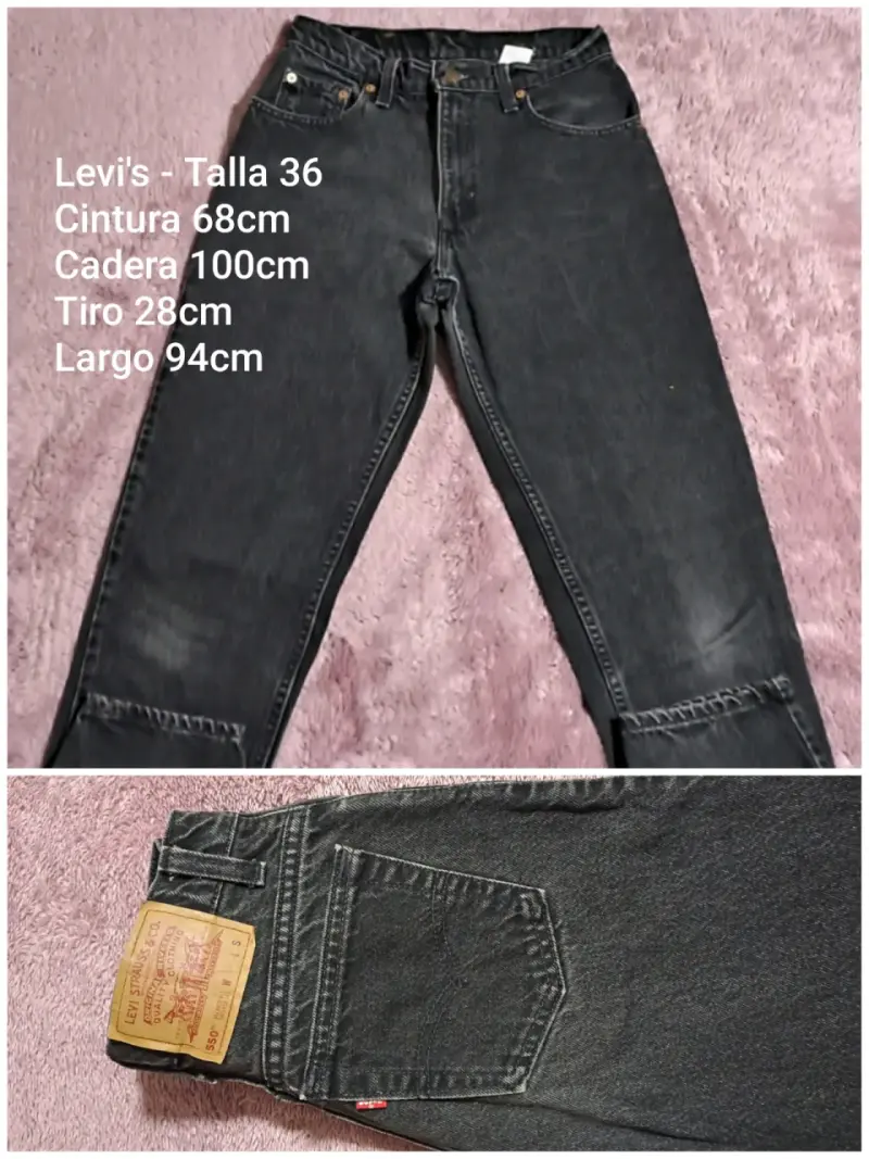 Jeans Levi's Talla 36 Negro