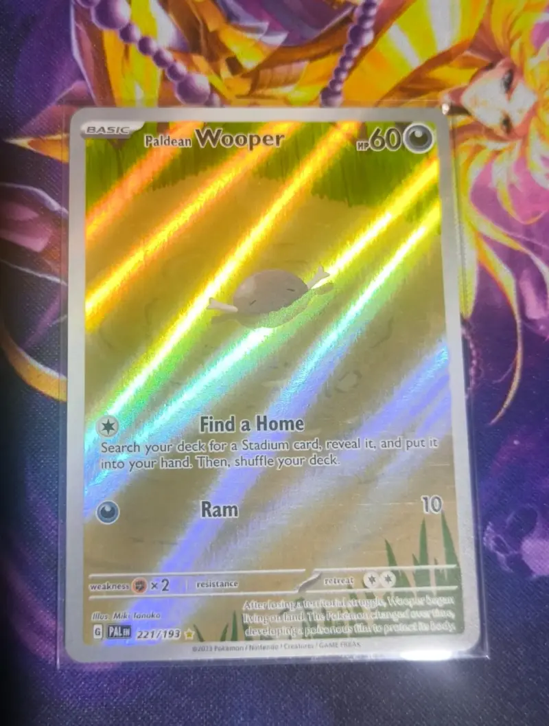 Carta Pokémon Paldean Wooper Holofoil - 1