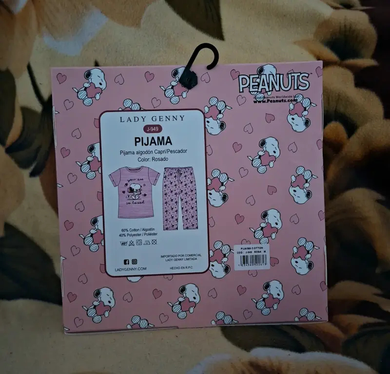 Pijama Capri Peanuts Snoopy Rosado - 2