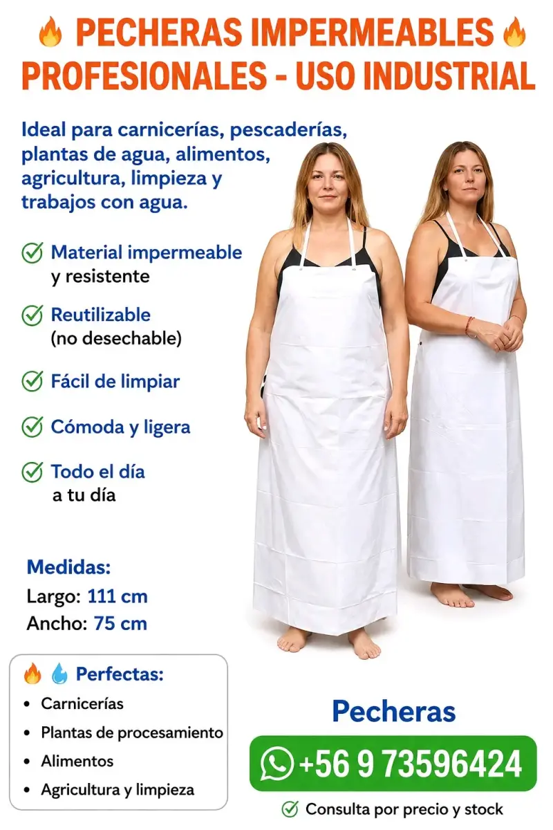 Pechera Impermeable Profesional Blanca - 2